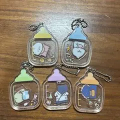 お文具といっしょ　シャカシャカチャーム　全5種セット　ガチャガチャ