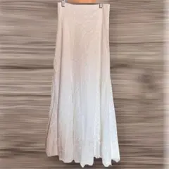 新品タグ付ROYAL PARTY フレアスカート総レース　ホワイト　F