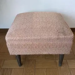 昭和レトロ オットマン① ポップ モケット 生地 カフェ 店舗 什器 チェア