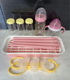 Pigeon 哺乳瓶消毒セット ピンク