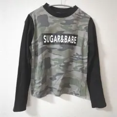 【即購入OK❗️】SUGAR&BABE　Tシャツ　長袖　迷彩　y2k　M