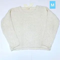 Honeys　GLACIER　レディース　ニット　セーター　トップス　ホワイト