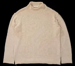 90s Y's for men コットンレーヨン ロールネックニット 白タグのサムネイル