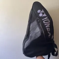 YONEX ラケットバッグ 黒/紫 ストライプ
