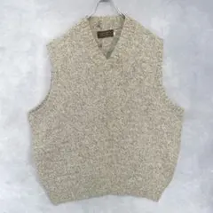 80s eddie bauer military wool knit vest