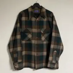 神配色 50s PENDLETON オンブレ シャドー ボードシャツ ネルシャツ