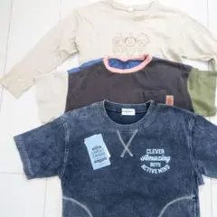 キッズ トップス 3点セット 男の子 110 エコパーク、マーキーズ 他