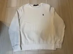 【POLO RALPH LAUREN 】裏起毛ホワイト トレーナー