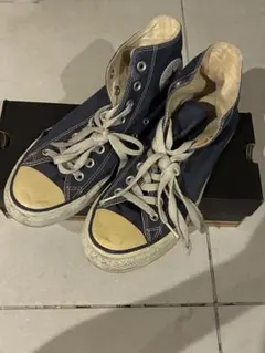 コンバース　ネイビー ハイカット スニーカー