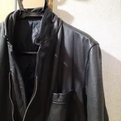 ■レザージャケット　L　ブラック　革ジャン