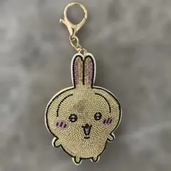 ちいかわ　うさぎ　ラインストーン　マスコット　キーホルダー