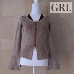 GRL リブニット トップス 長袖　M