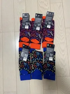 幾何学模様ソックス 6足セット24cm〜27cm