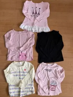 女の子 長袖カットソー 5点セット まとめ売り