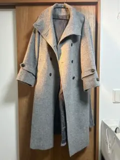 vis 尾州シャギースタンドカラーロングコート