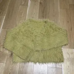 mystic/黄緑色 ニットセーター サイズF