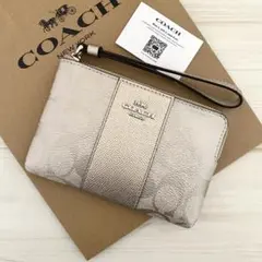 新品 COACH コーチ ポーチ タバコケース エナメル ピンク - メルカリ