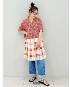 【新品タグ付】UNIQLO MARNI オープンカラープリーツワンピース ピンク