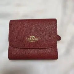 COACH 三つ折り財布 レッド
