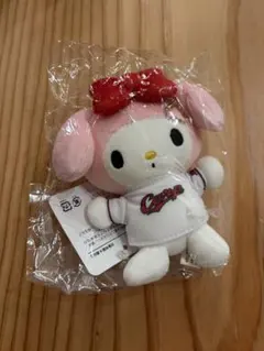 広島東洋カープ マイメロディ コラボマスコット ぬいぐるみ　タグ付き