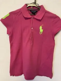 RALPH LAUREN ピンク ポロシャツ キッズLサイズ（12-14）
