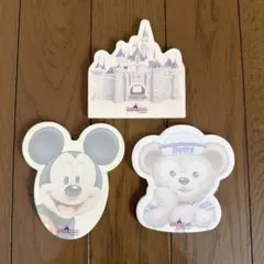 香港ディズニーランド メモ帳 3점 세트