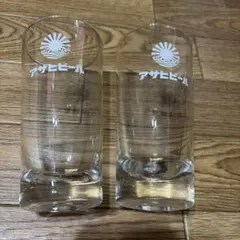 昭和レトロ　アサヒビール　グラス　2個セット