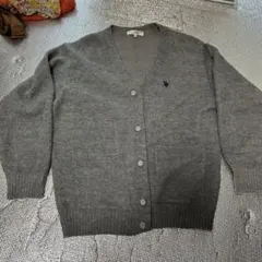 U.S. POLO ASSN. グレー カーディガン Lサイズ