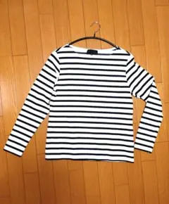 UNTITLED 白黒 ボーダー ストライプ 長袖Tシャツ 　Lサイズ