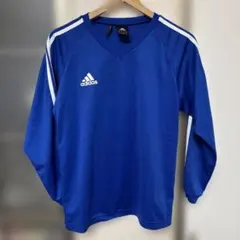 adidas 青 長袖カットソー 160