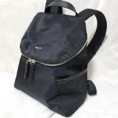 agnes b. VOYAGE アニエスベー ナイロンリュック バックパック 黒のサムネイル