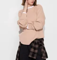 【新品未使用タグ付き】ユニクロUNIQLOワッフルT 長袖 Lサイズ