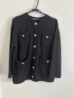 CADUNE 金ボタンノーカラーカーディガンのサムネイル