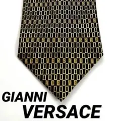 ✨良品✨ GIANNI VERSACE　ジャンニヴェルサーチネクタイ　ロゴ英字