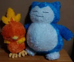 カビゴンとアチャモのぬいぐるみセット