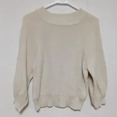 グレイル☆ベージュボートネックニット・セーター