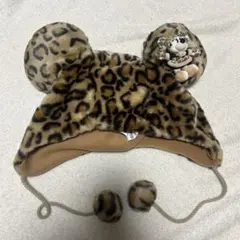 ディズニー ヒョウ柄 ミニー ファンキャップ