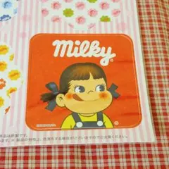 不二家 ミルキー コースターセット ペコちゃん メッセージカード