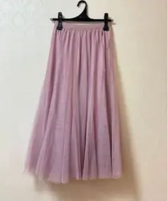 春らしい　axes femme フェミニンをプラス! チュールスカート ピンク