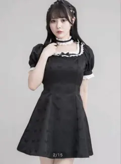Pium ヘッドドレス付きコットンフリルティアードワンピース - メルカリ