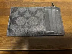 コーチ/パスケース/レザー/ブラック