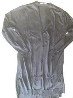 エフデ 未使用品 ネイビー ロングカーディガン 薄手