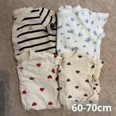 60-70cm 半袖　夏　ロンパース　まとめ売り　前開き　gap アプレレクール