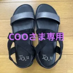 【美品】n'Or LABEL スポーツサンダル ブラック/シルバーのサムネイル