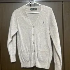 EAST BOY ベージュ Vネック カーディガン