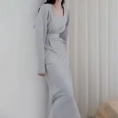 最終値下げ！Katrin TOKYO スクエアネック ワッフルワンピース