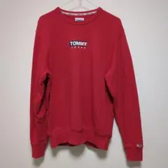 TOMMY JEANS レッド トレーナー Mサイズ