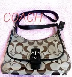 コーチ 2way シグネチャーショルダーバッグ　美品