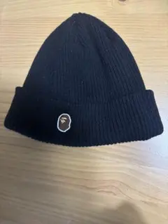 A BATHING APE】黒ニット帽 - メルカリ