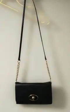 【COACH】コーチ　レザーショルダーバッグ 斜めがけ クロスボディ 黒